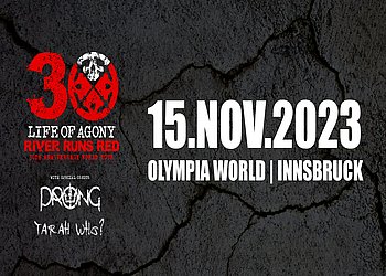 LIFE OF AGONY - RIVER RUNS RED 30TH ANNIVERSARY WORLD TOUR