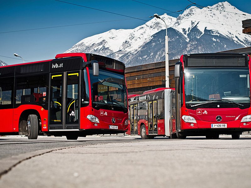 Olympiaworld Innsbruck Busse der IVB