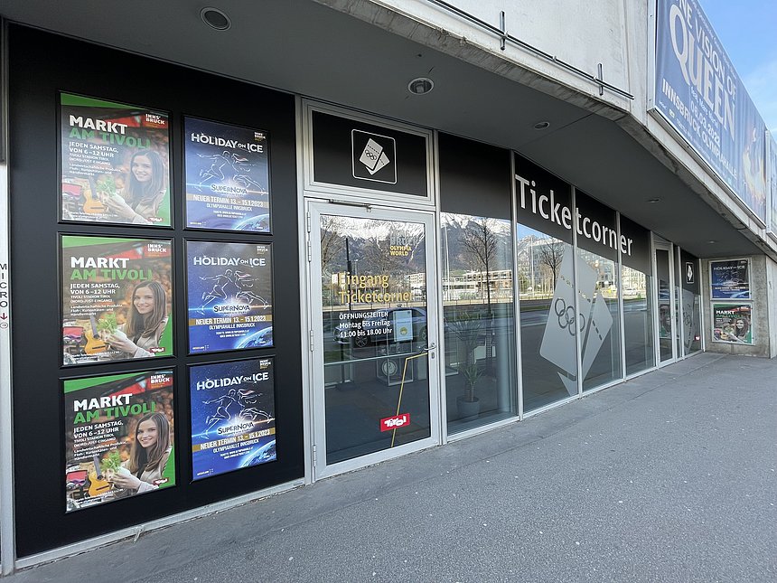 VERKAUFS-STELLE „TICKETCORNER“ - Olympiaworld Innbsruck 