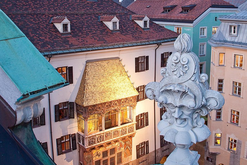 Olympiaworld Innsbruck Old town of Innsbruck with the Golden Roof