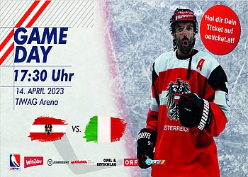 Eishockey Länderspiel - Österreich vs. Italien