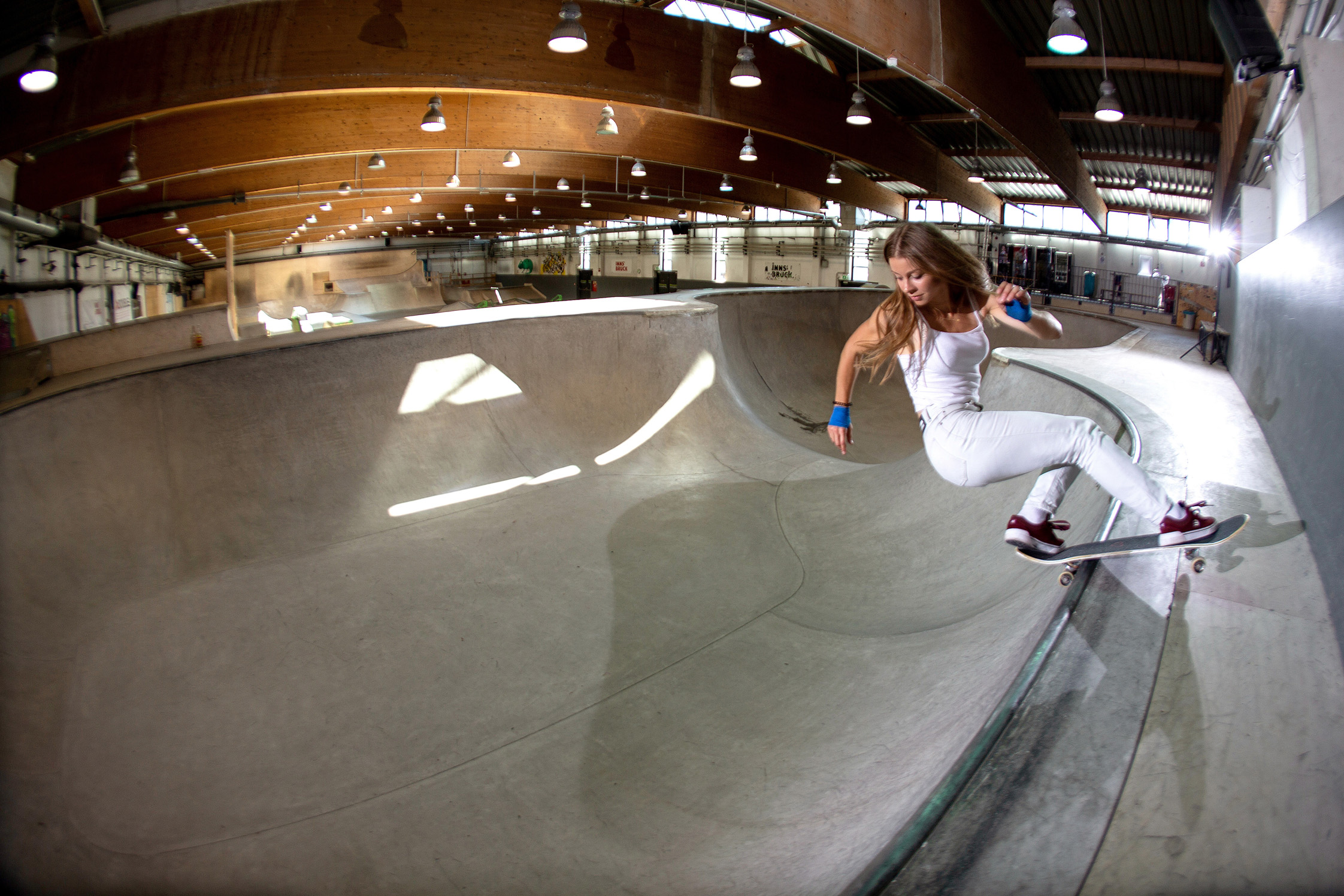 Olympiaworld Innsbruck skater in action