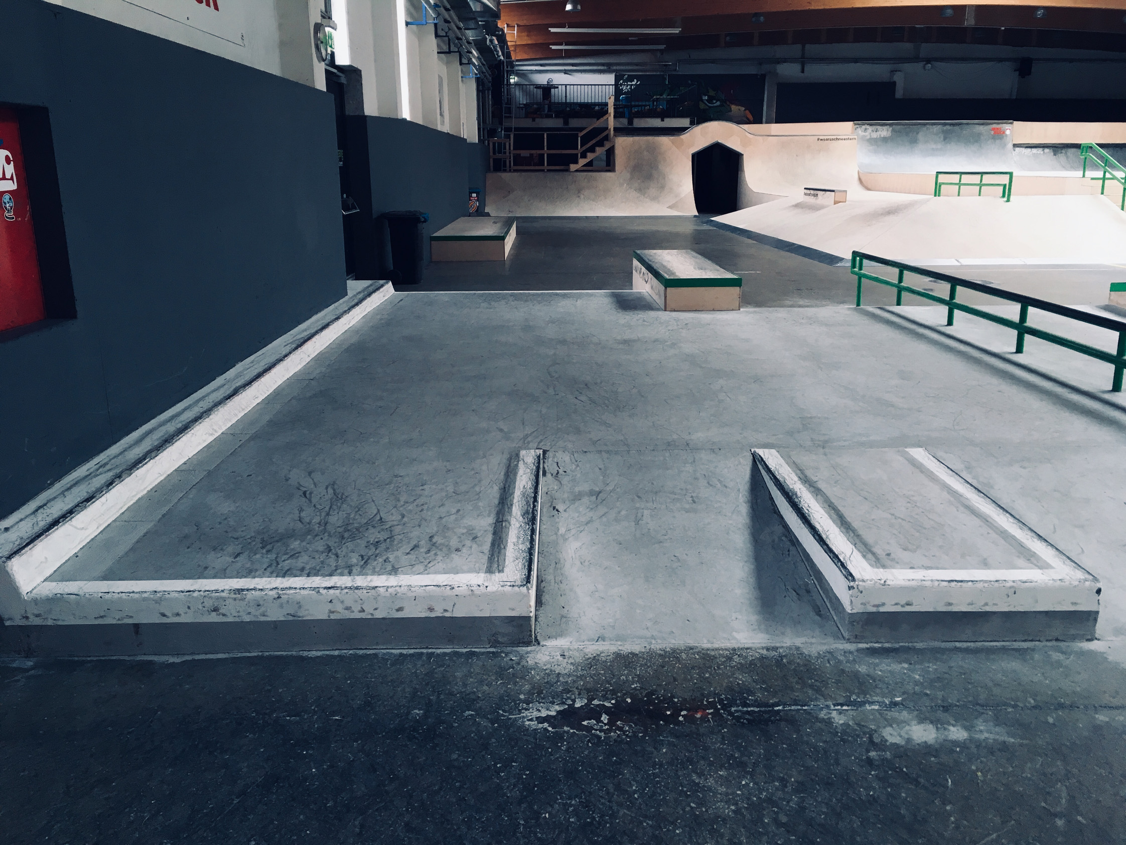 Olympiaworld Innsbruck Hindernisse im Skatepark