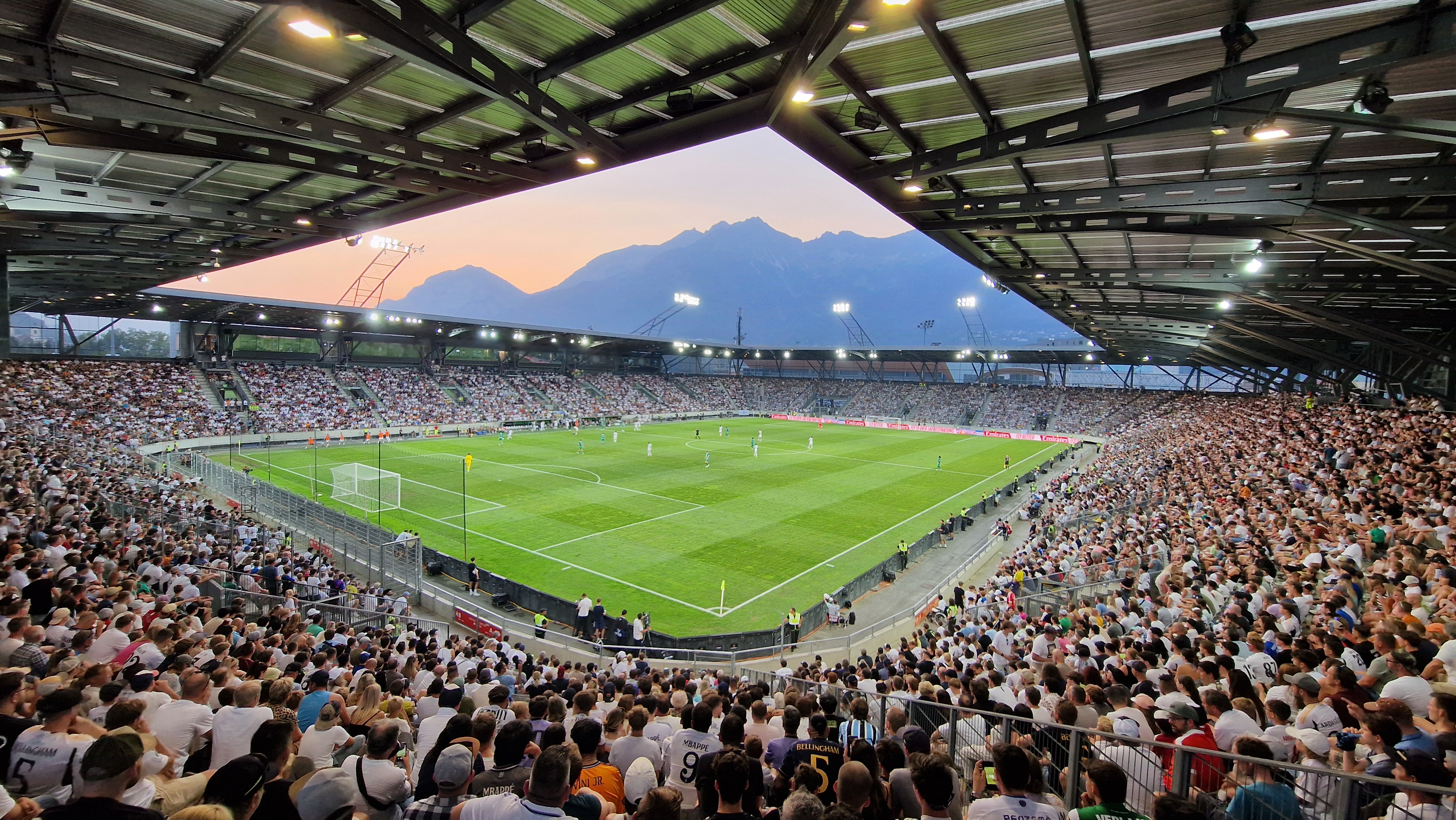 Olympiaworld Innswbruck Tivoli Stadion Tirol Spiel WSG Tirol vs. Real Madrid