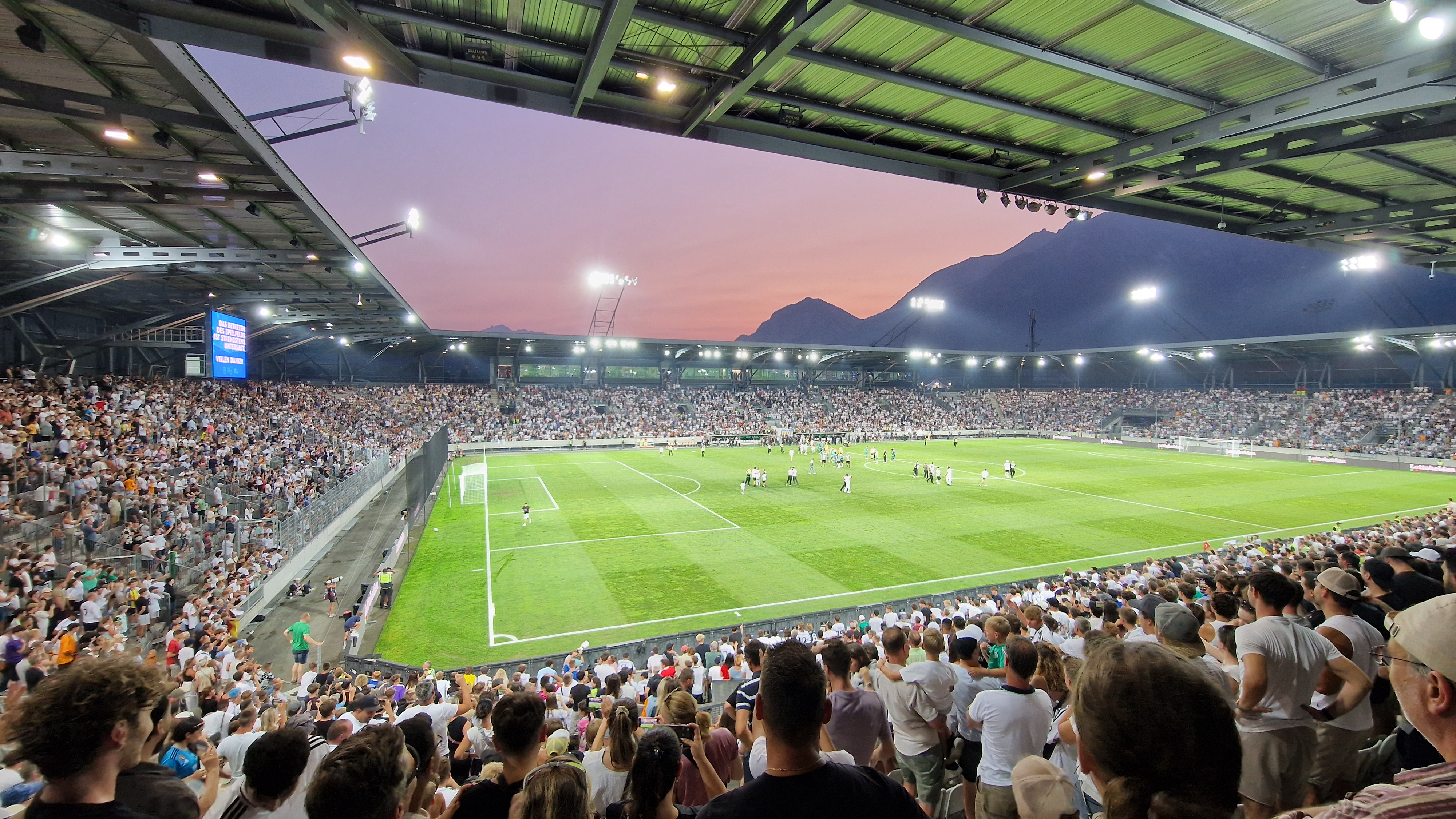 Olympiaworld Innswbruck Tivoli Stadion Tirol Spiel WSG Tirol vs. Real Madrid