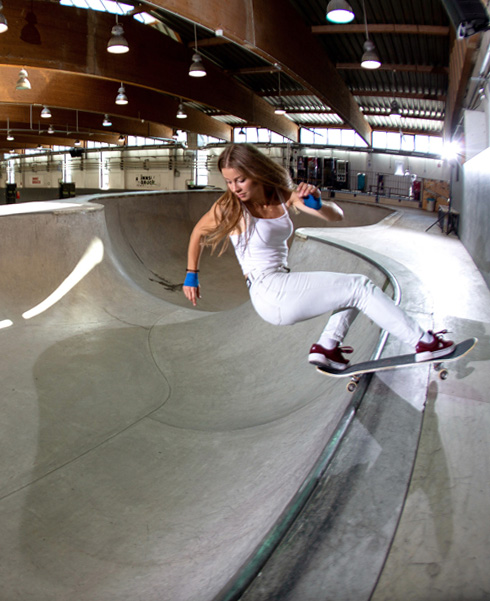 Olympiaworld Innsbruck skater in action