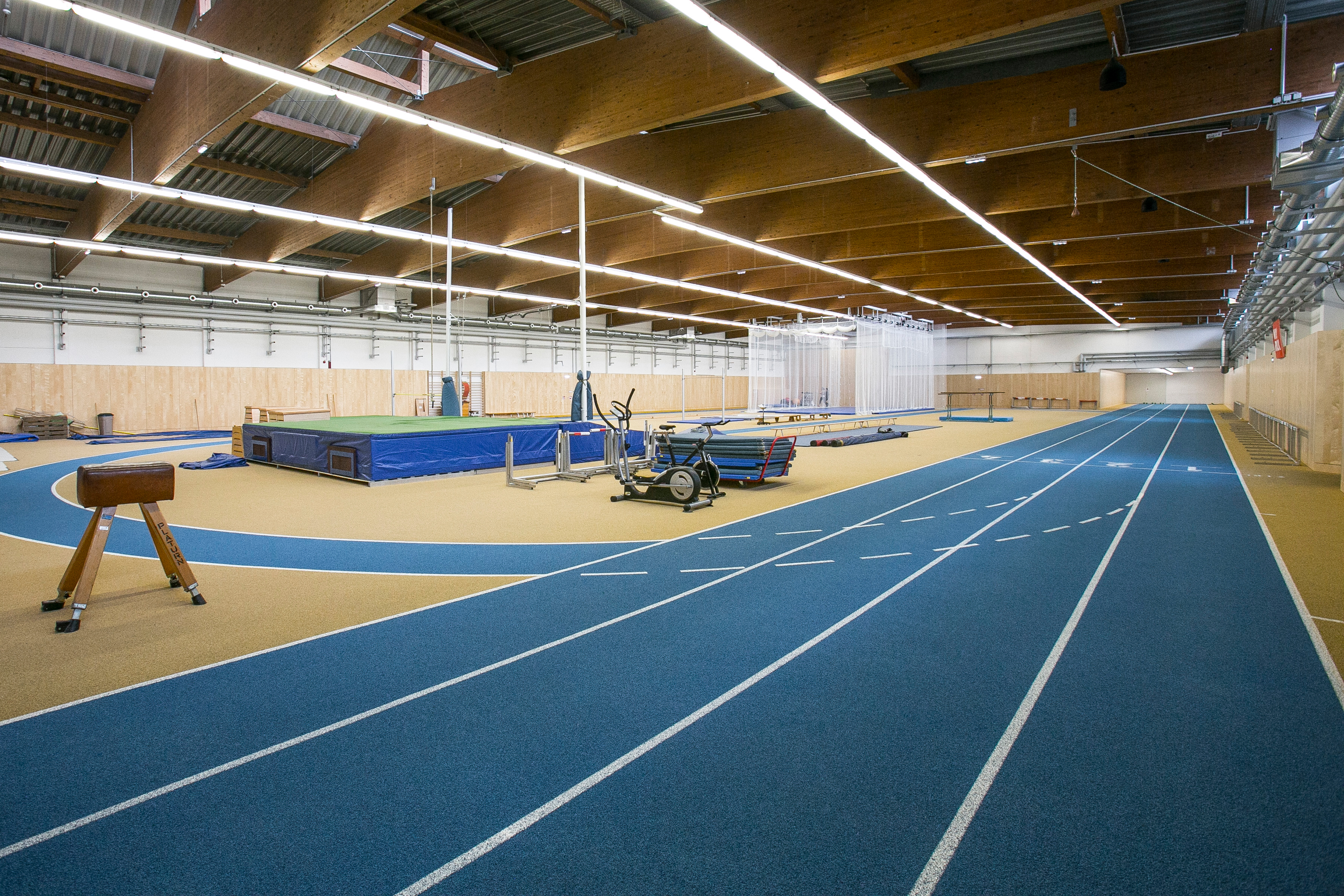 Olympiaworld Innsbruck overview of the athletics hall