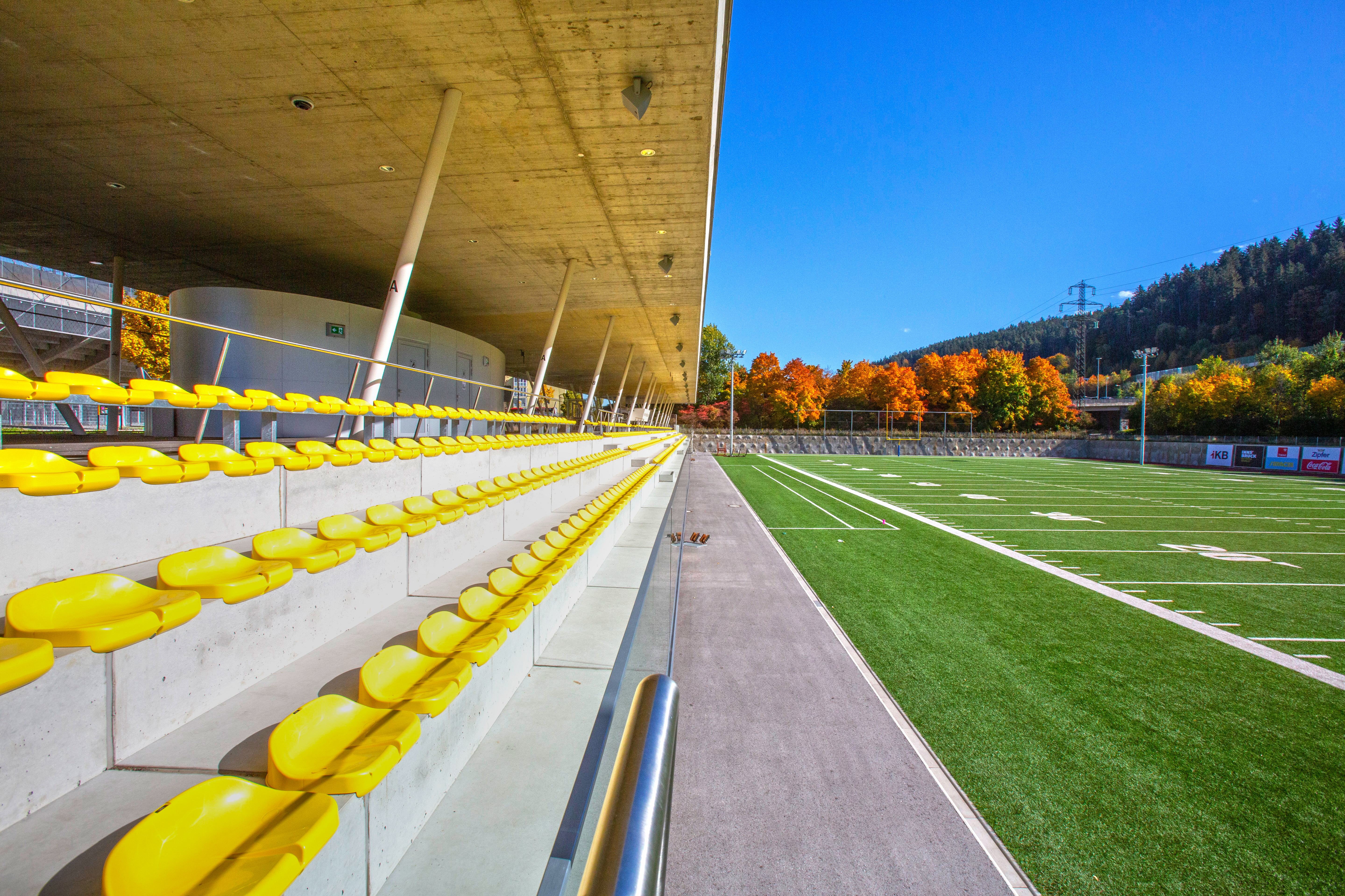 Olympiaworld Innsbruck playing field and running track