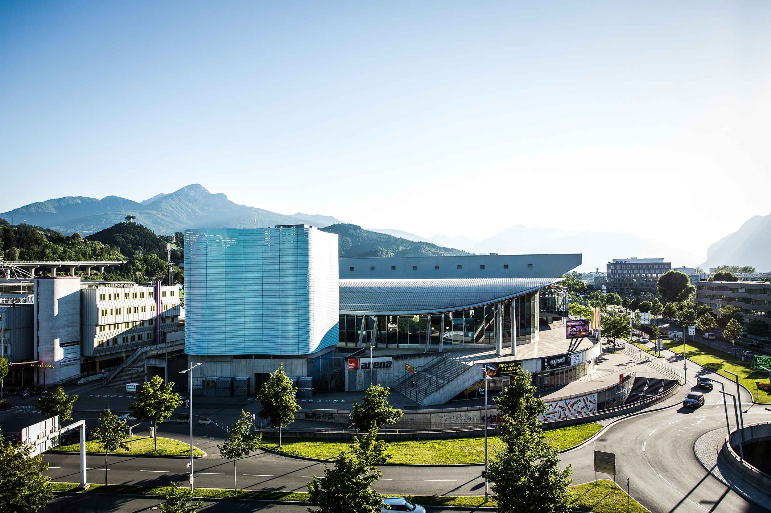 Olympiaworld Innsbruck Olampiaworld exterior view