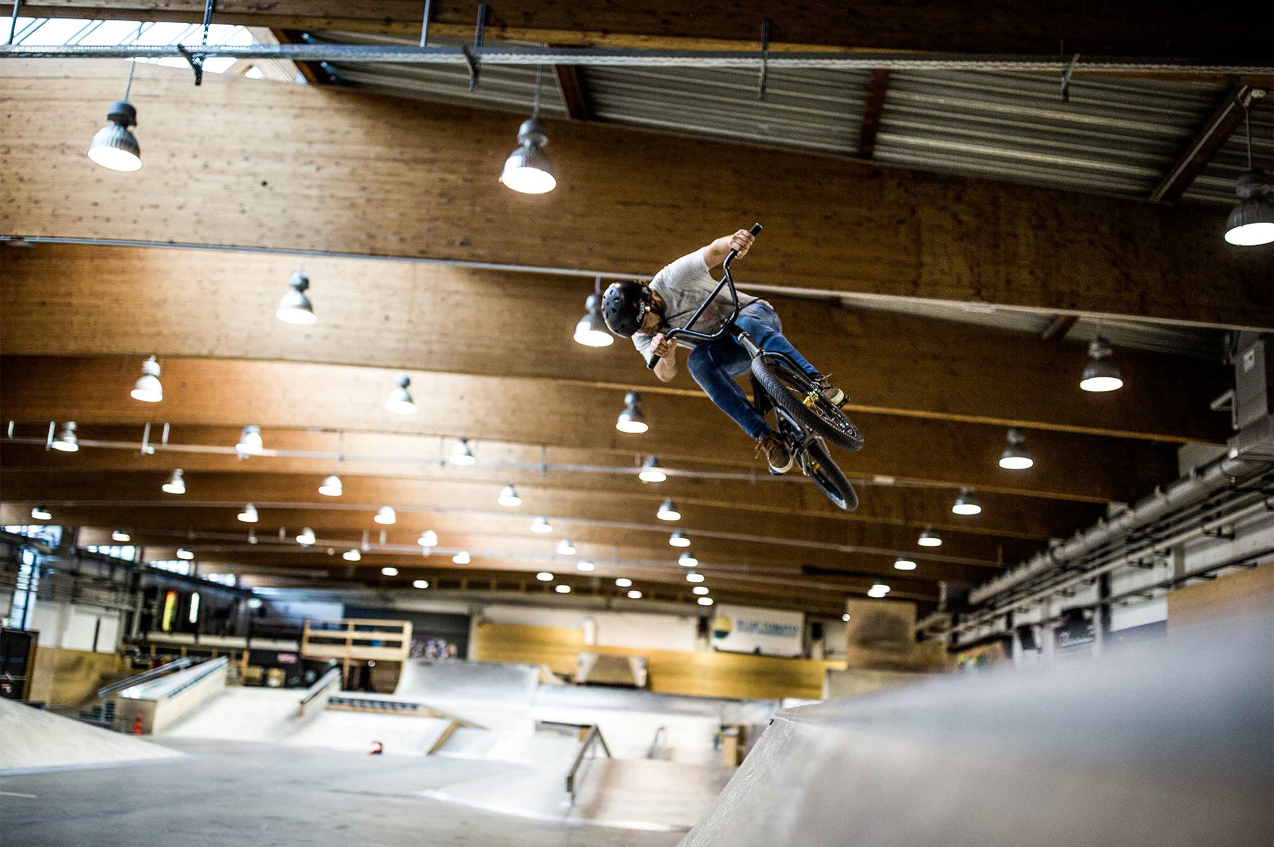 Olympiaworld Innsbruck BMX rider in action