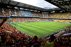 Olympiaworld Innsbruck ausverkauftes Tivoli Stadion während der Euro 2008